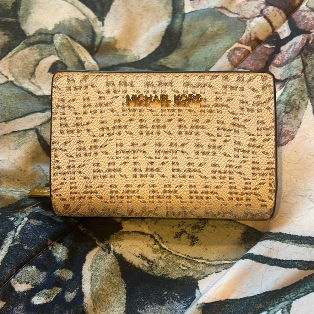 Michael Kors Tan Monogram Wallet